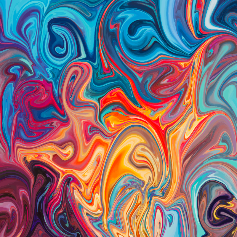 Alfombra vinílica textura colores arremolinados - TenVinilo