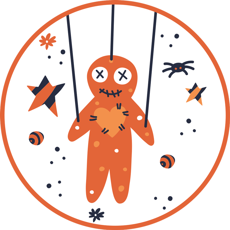 Alfombra vinílica halloween pan de jengibre halloween - TenVinilo