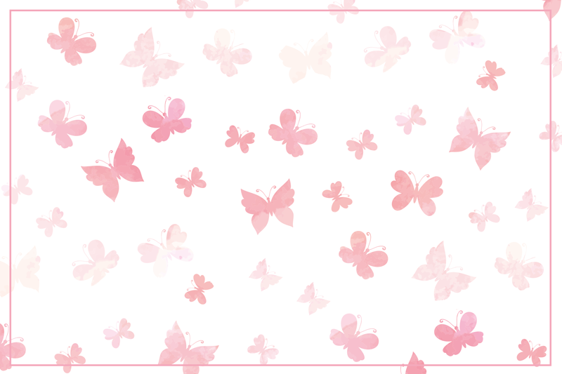 Alfombra vinílica animales mariposas rosas - TenVinilo