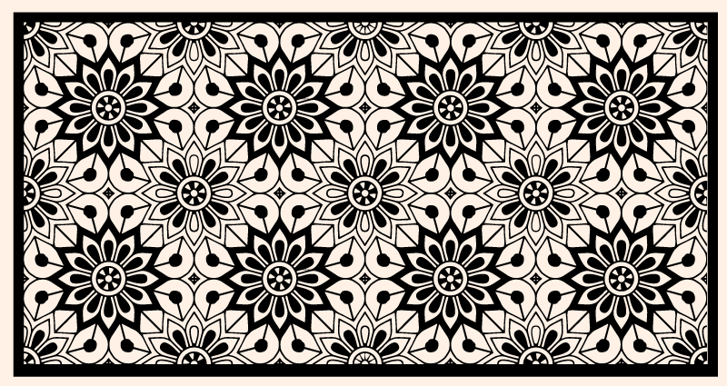 Alfombra vinílica mandala elegancia de mandala - TenVinilo