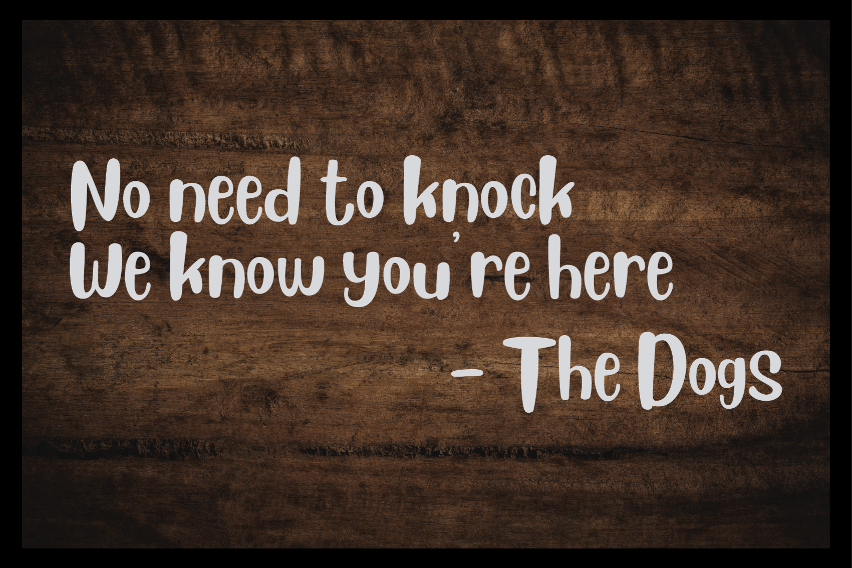 Alfombra vinílica frase entrada de cotización de bienvenida - TenVinilo