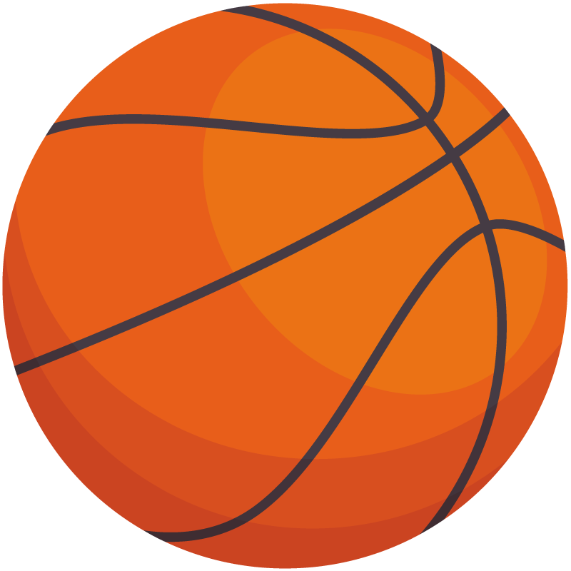 Alfombra vinílica infantil patrón de baloncesto - TenVinilo