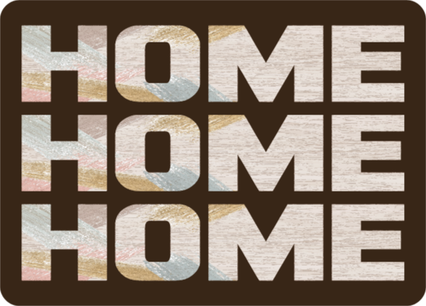 Alfombra vinílica frase entrada de bienvenida a casa - TenVinilo