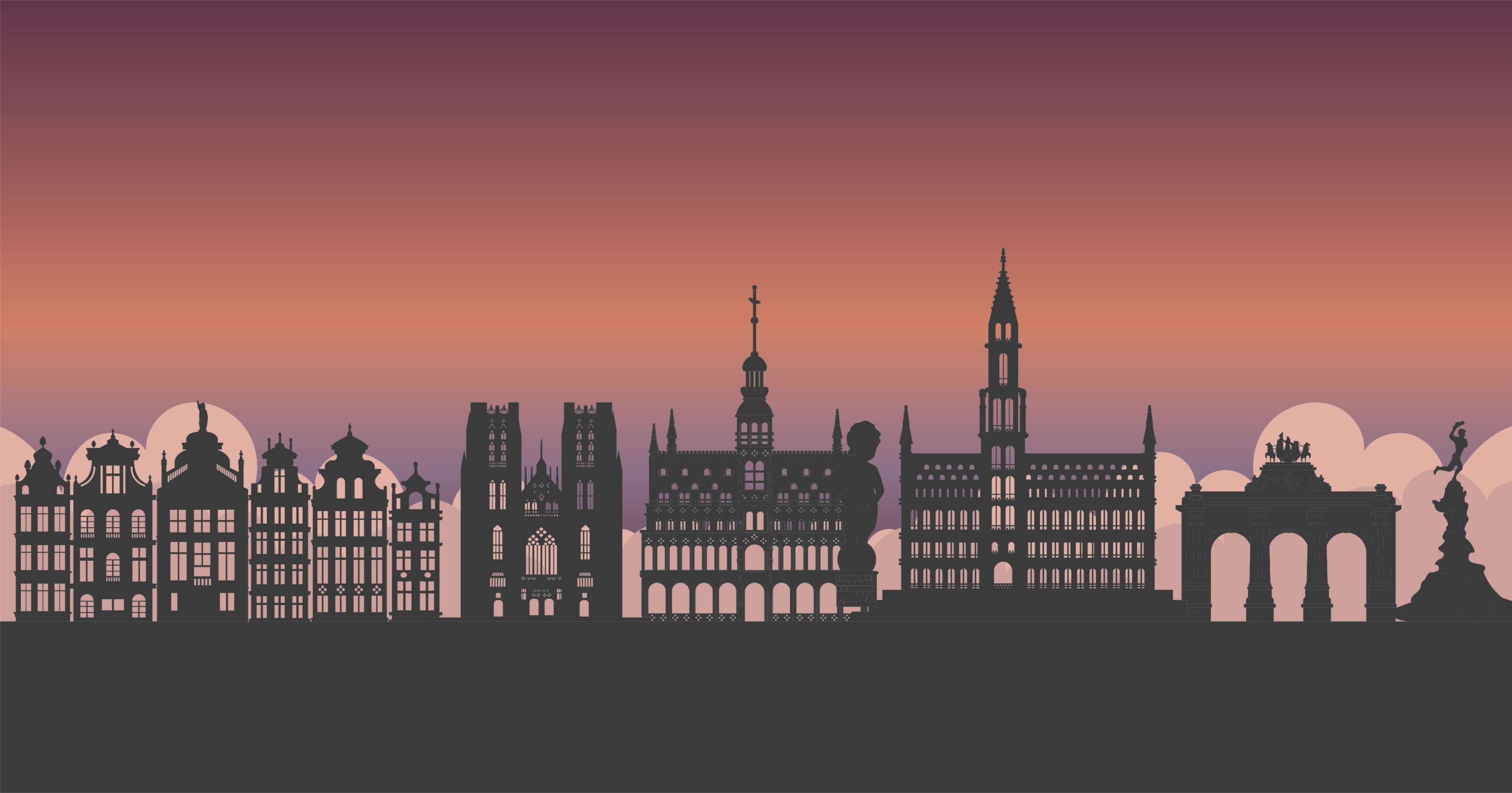 Alfombra vinílica skyline edificios del mundo - TenVinilo