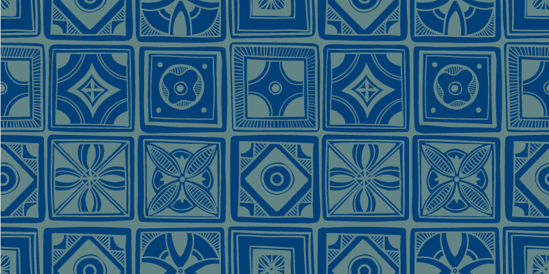 Alfombra hidráulica diseño geométrico decorativo - TenVinilo