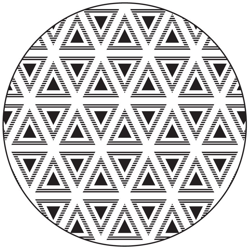 Alfombra de vinilo geométrica Triángulos de la verdad - TenVinilo