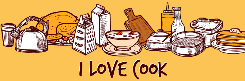 Alfombra vinilo cocina me encanta cocinar - TenVinilo