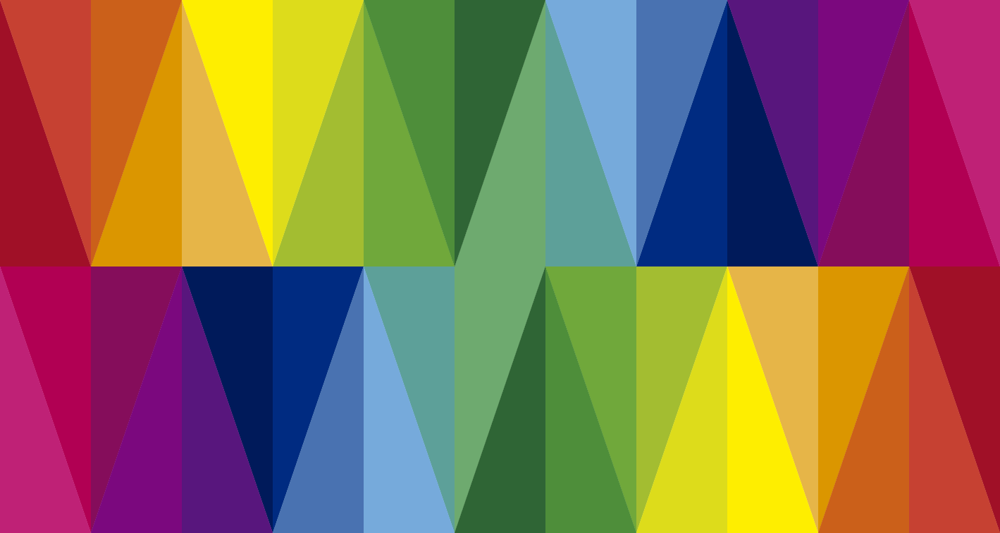 Alfombra vinílica geométrica matriz triangular colorida - TenVinilo