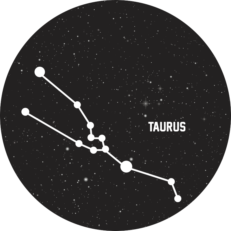 Alfombra vinílica estrellas constelación de tauro - TenVinilo