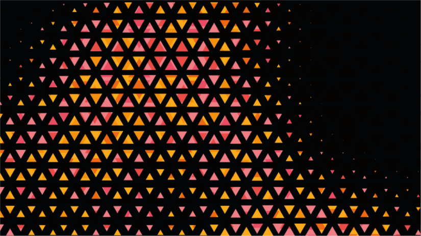 Alfombra vinílica geométrica gradiente triangular - TenVinilo