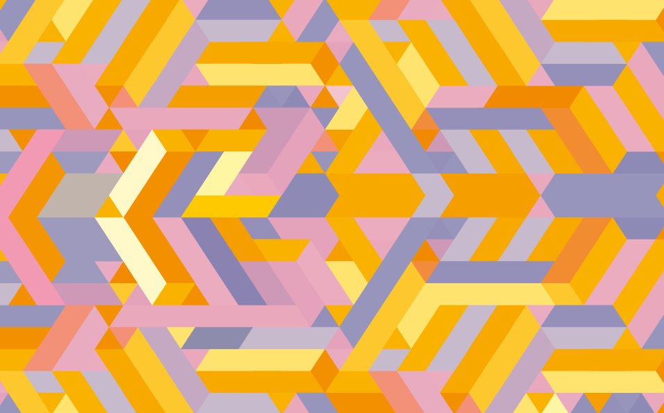 Alfombra vinilo baño superposición de patrones geométricos - TenVinilo