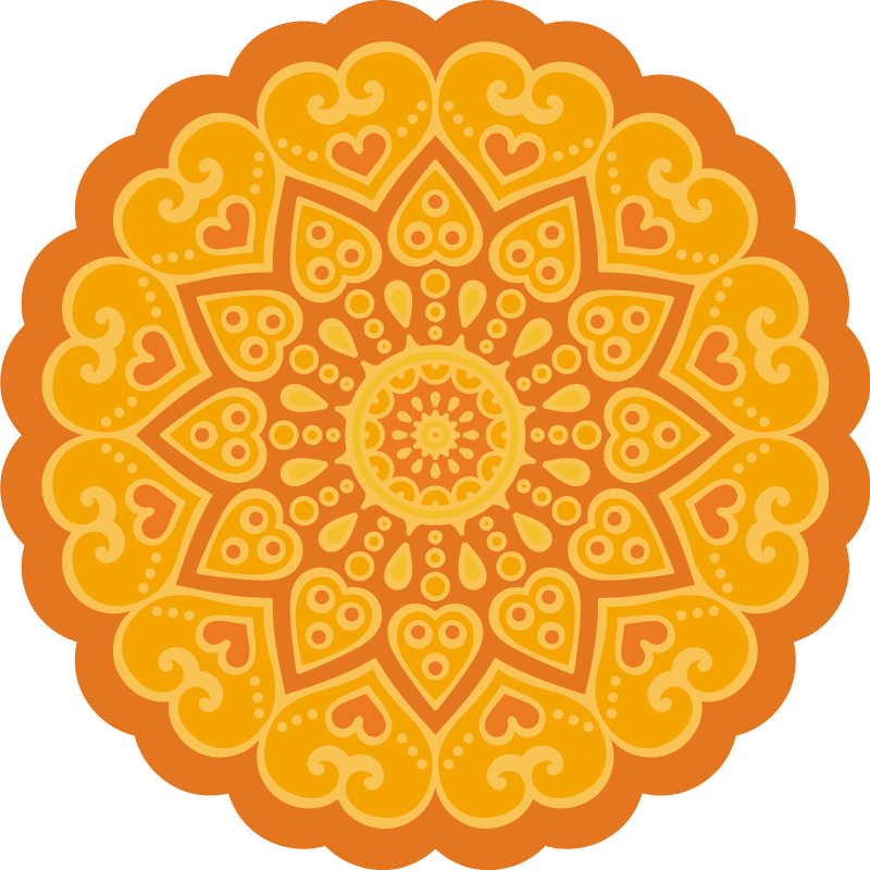 Alfombra vinílica mandala acento de suelo mandala - TenVinilo