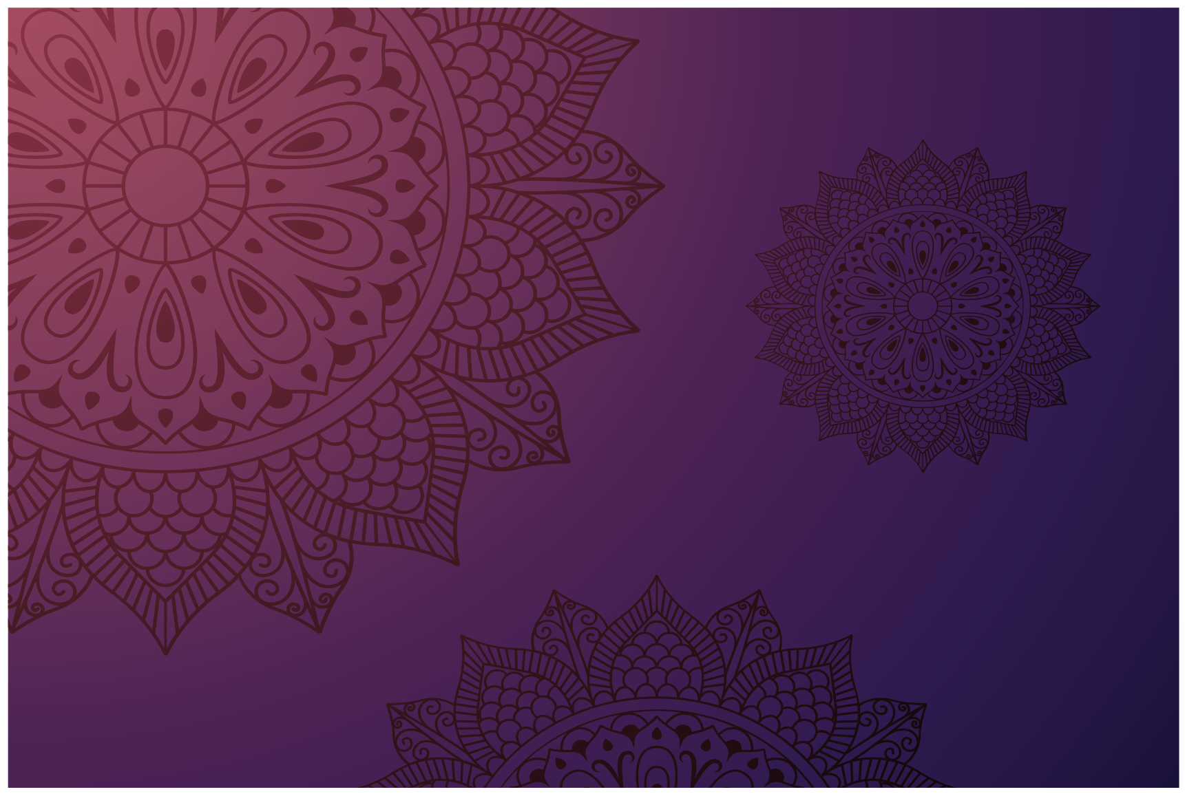 Alfombra vinílica mandala con estampado  - TenVinilo