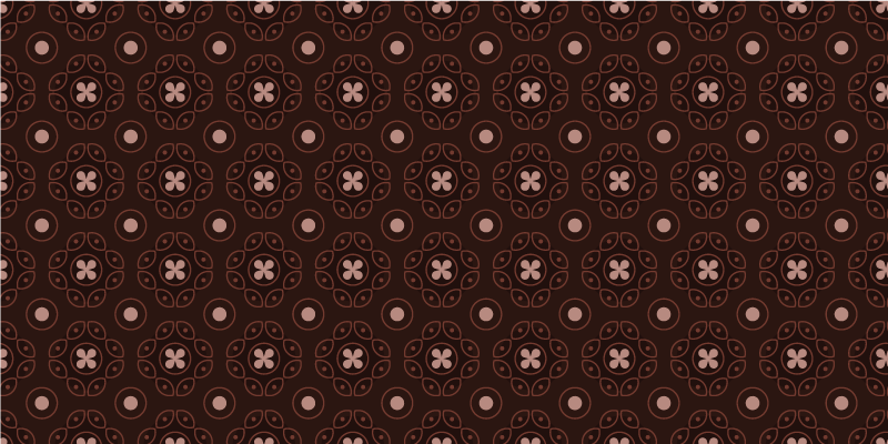 Alfombra vinílica mosaico motivos circulares de mosaico - TenVinilo