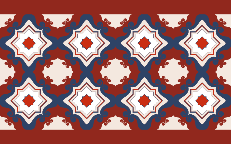 Alfombra hidráulica vinílica de mosaico intrincado - TenVinilo