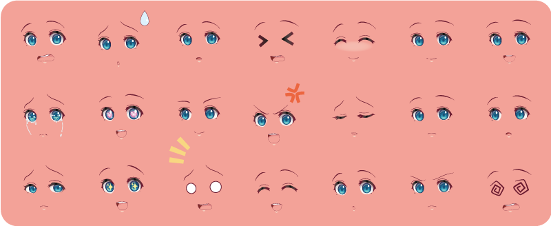 Alfombra vinílica infantil actividad de caras emotivas - TenVinilo