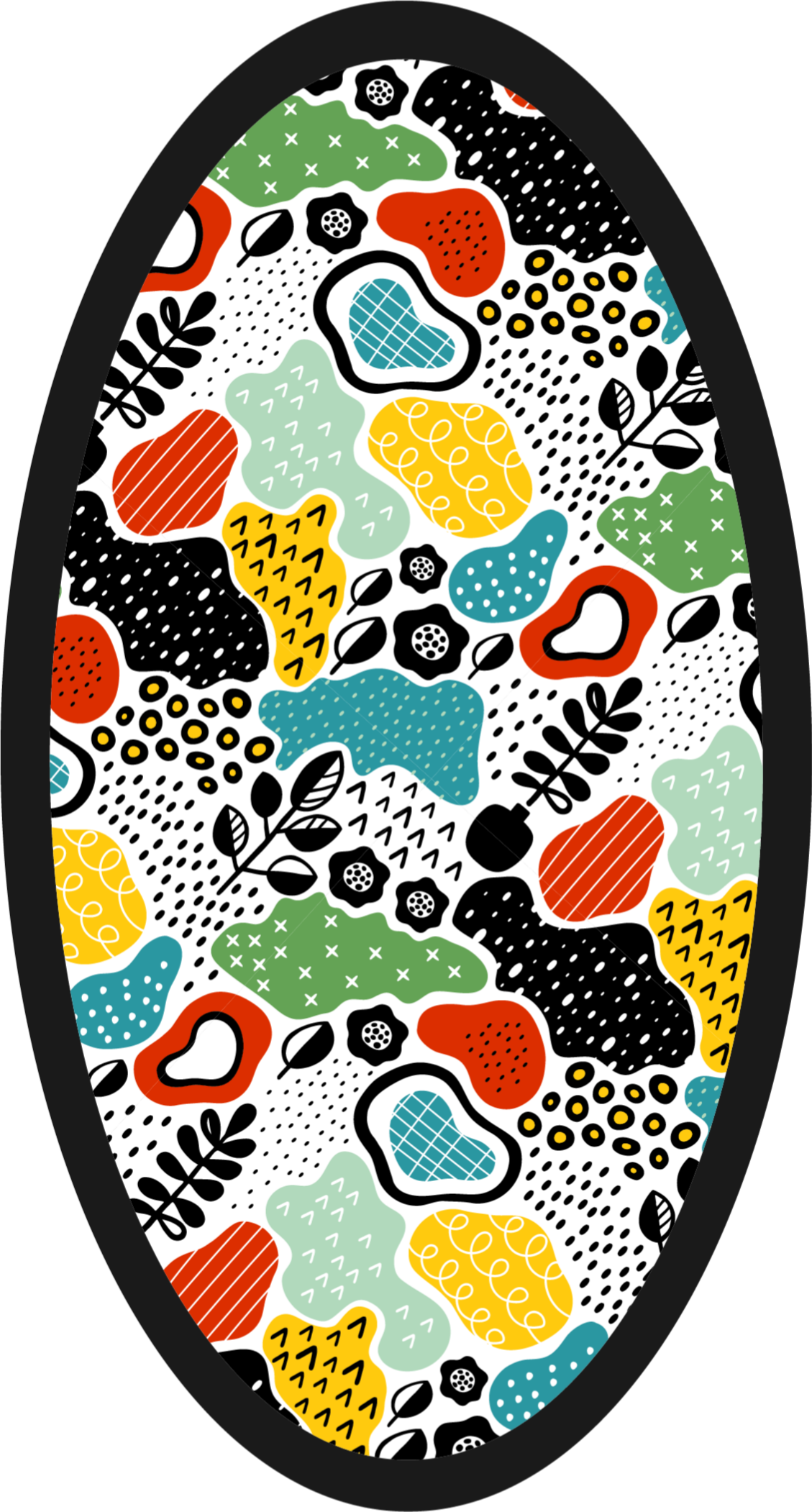 Alfombra vinílica naturaleza patrón colorido - TenVinilo