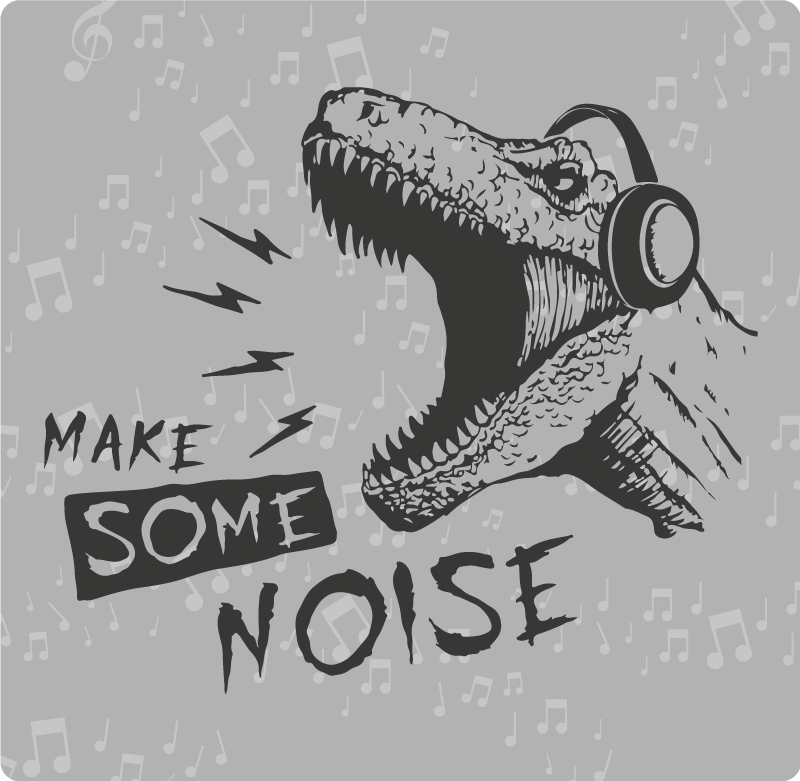 Alfombra vinílica infantil sonido dinámico de dinosaurio - TenVinilo