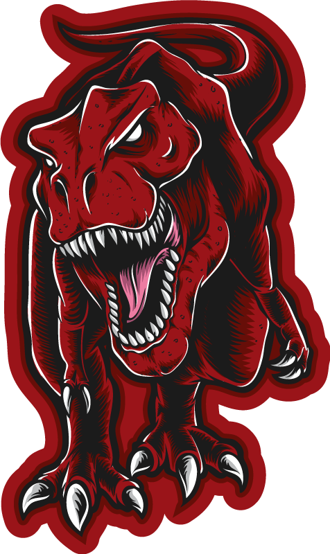 Alfombra vinílica animales dinosaurio feroz - TenVinilo