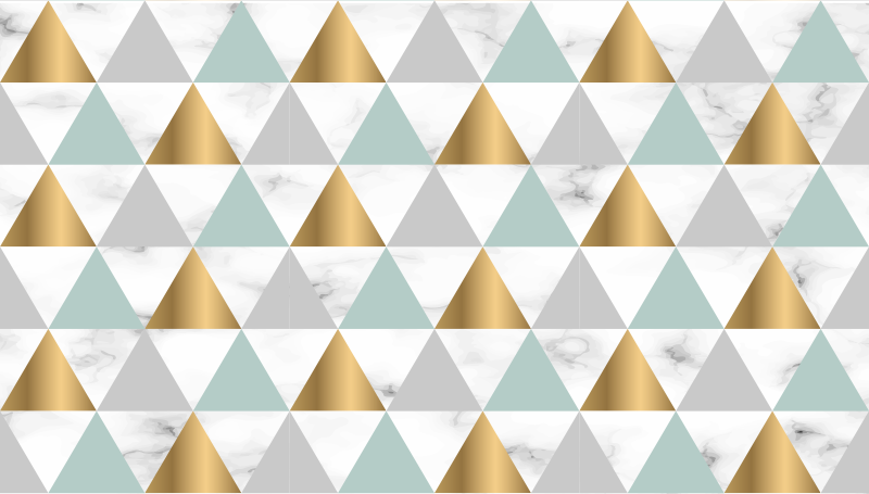 Alfombra vinílica geométrica trío geométrico - TenVinilo