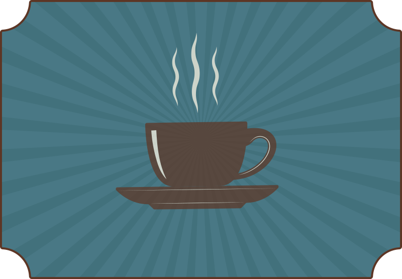 Alfombras vinilo cocina moderna taza de café - TenVinilo