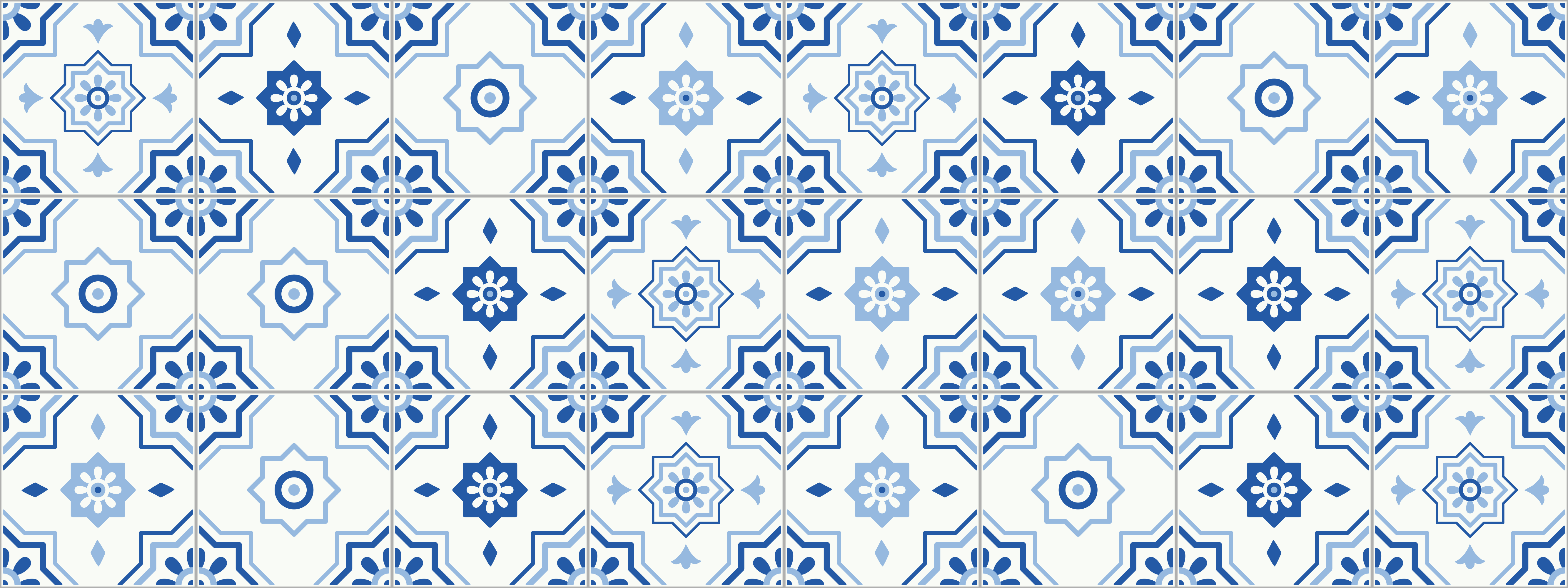 Alfombra hidráulica vinílica de azulejos geométricos - TenVinilo