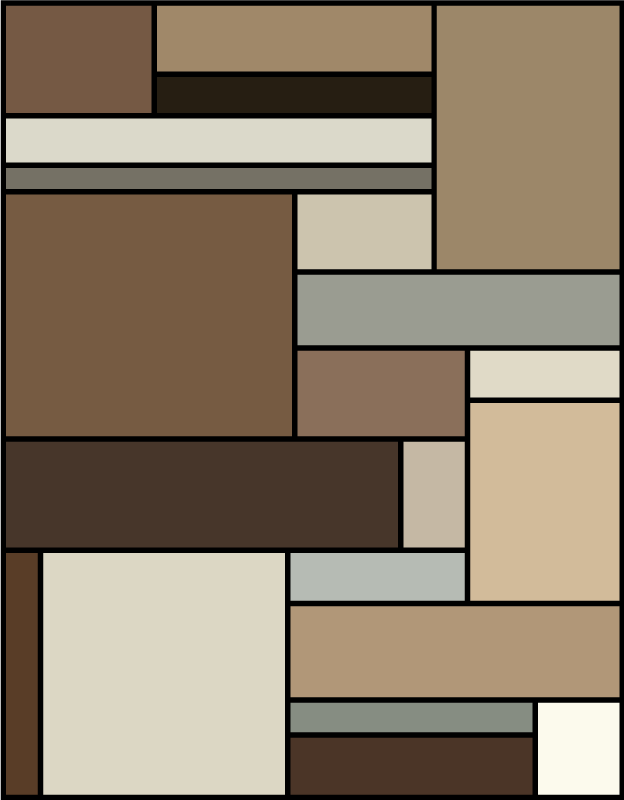 Alfombra vinílica moderna capas geométricas contemporáneas - TenVinilo