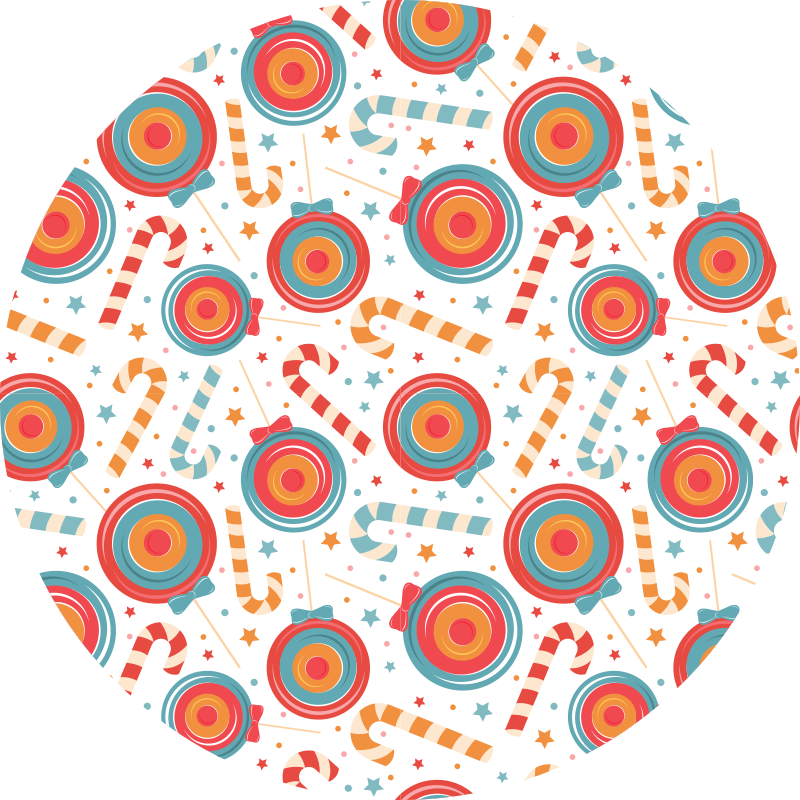 Alfombra vinílica juegos imágenes de la tierra de los dulces - TenVinilo