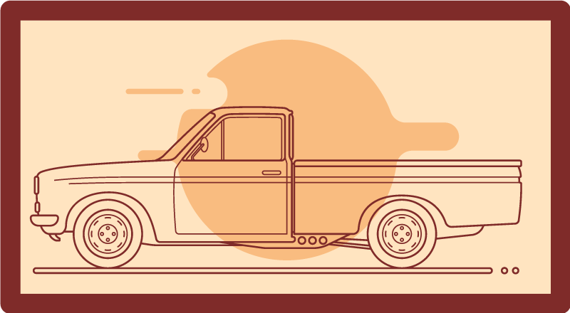 Alfombra vinílica infantil ilustración de vehículos - TenVinilo