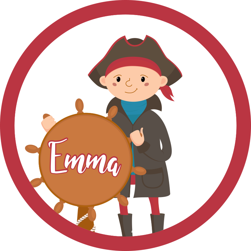 Alfombra vinílica personalizable pirata  - TenVinilo