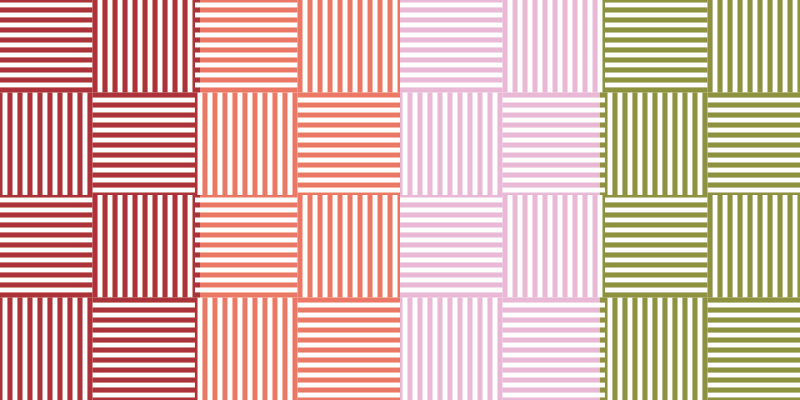 Alfombra vinílica rayas bloques de colores  - TenVinilo