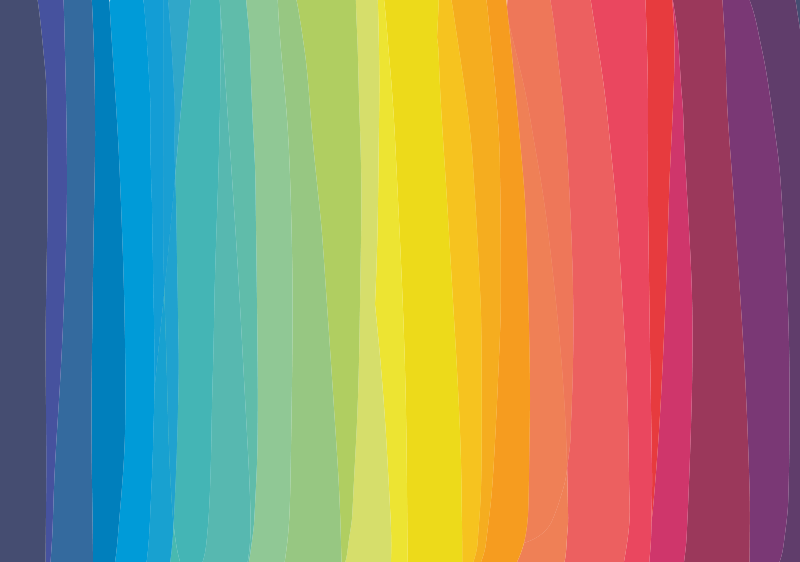 Alfombra vinílica rayas franjas de degradado de colores - TenVinilo