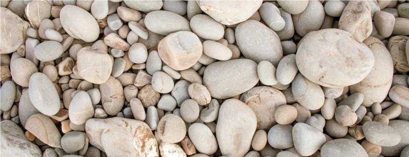 Alfombra vinílica cocina piedras pequeñas claras - TenVinilo