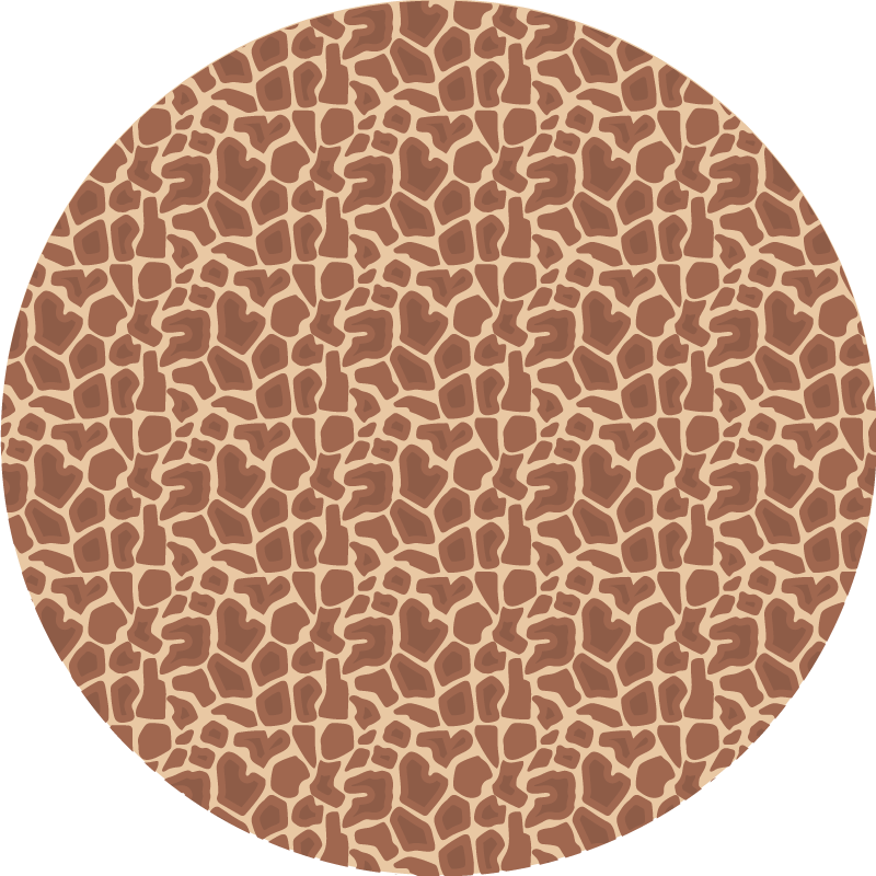 Alfombra vinílica animal print patrón de jirafa - TenVinilo