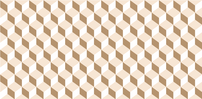 Alfombra vinílica cocina moderna cubos beige - TenVinilo