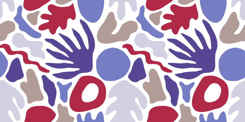 Alfombra vinílica minimalista patrón de forma abstracta - TenVinilo