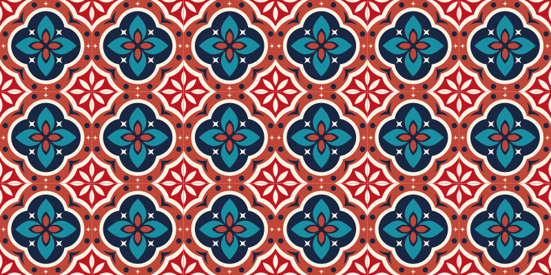 Alfombras de vinilo de azulejos Alfombra de suelo de vinilo rojo - TenVinilo