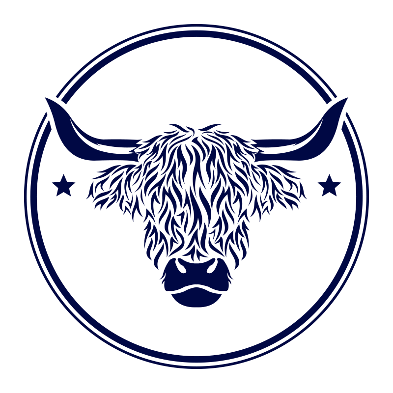 Alfombra vinílica animales vaca escocesa - TenVinilo