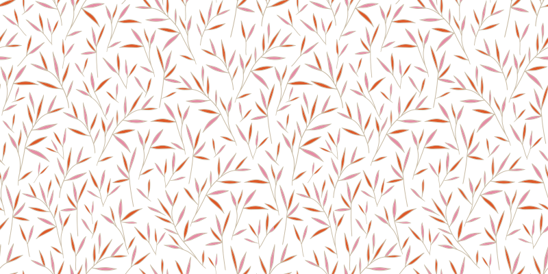 Alfombra vinílica flores delicado patrón de hojas - TenVinilo