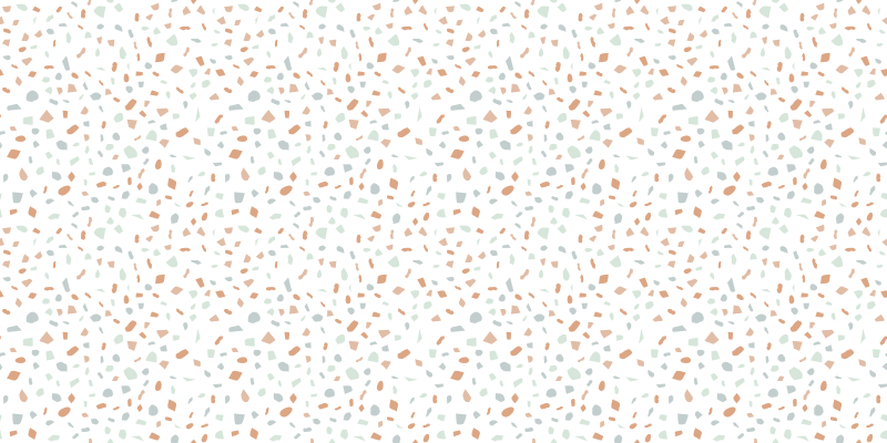 Alfombra vinilo cocina azulejos caramelo de terrazo - TenVinilo