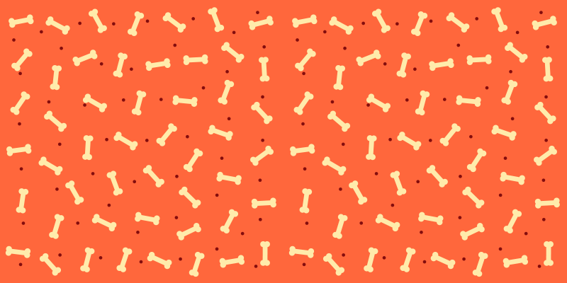 Alfombra vinílica entrada motivo de hueso - TenVinilo