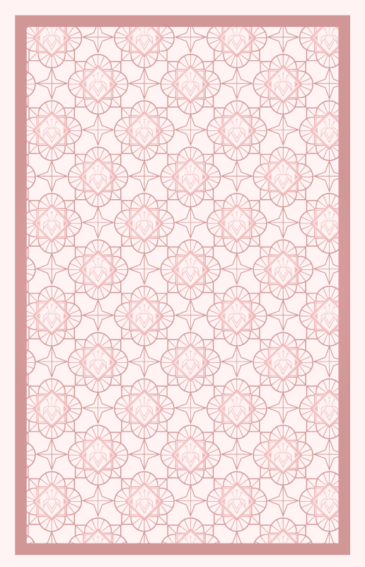 Alfombra vinílica dormitorio tonos rosas - TenVinilo