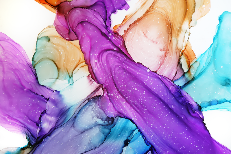 Alfombra vinilo baño remolinos de fluidos abstractos - TenVinilo