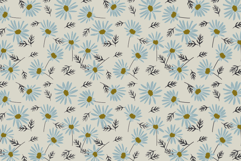 Alfombra vinilo salón frescura floral - TenVinilo