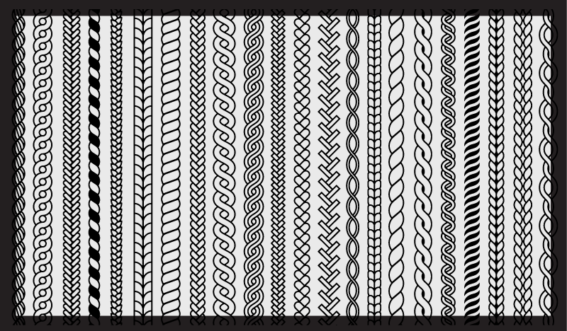 Alfombra vinilo baño rayas y bucles - TenVinilo