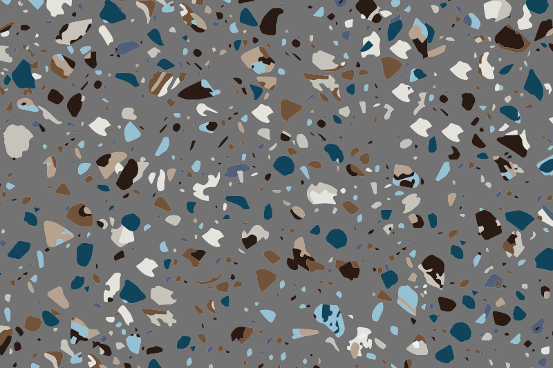 Alfombra vinílica efecto mármol terrazzo canto de piedra - TenVinilo