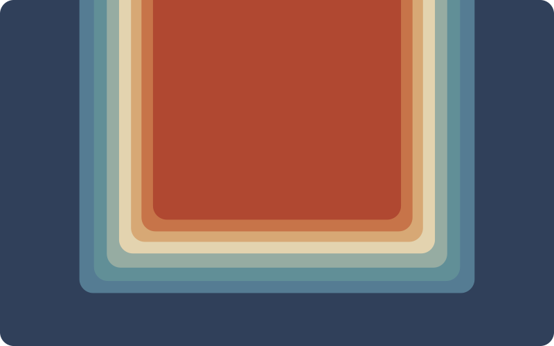 Alfombra vinílica moderna rayas vibrantes en capas - TenVinilo