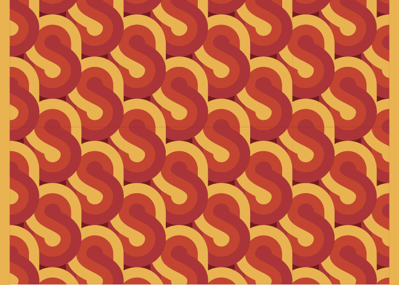 Alfombra vinílica vintage diseño retro dinámico - TenVinilo