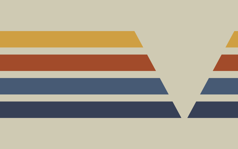 Alfombra vinílica vintage Pop de los 70 franjas bronce - TenVinilo