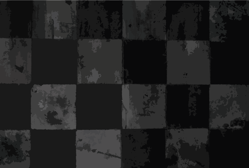 Alfombra hidráulica vinílica diseño a cuadros - TenVinilo